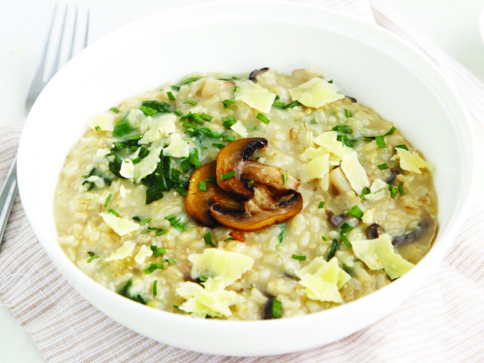 Mushroom and Chive Risotto