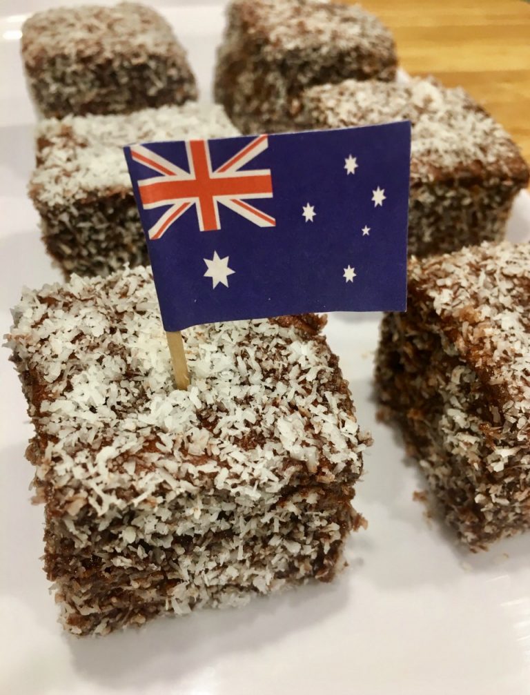 Healthier Australia Day Lamingtons