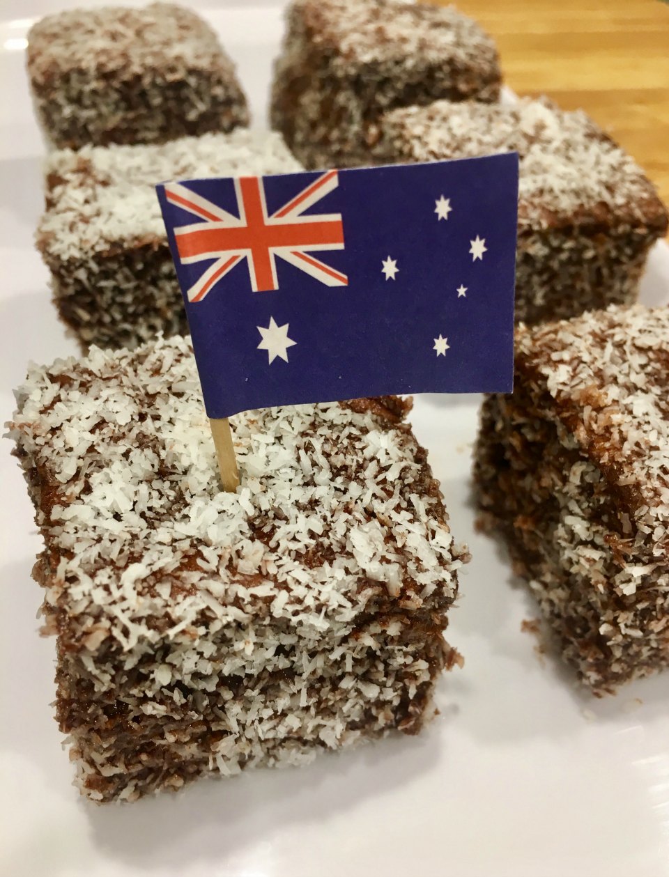 Healthier Australia Day Lamingtons 