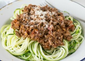 Zucchini-Noodle-Bolognaise