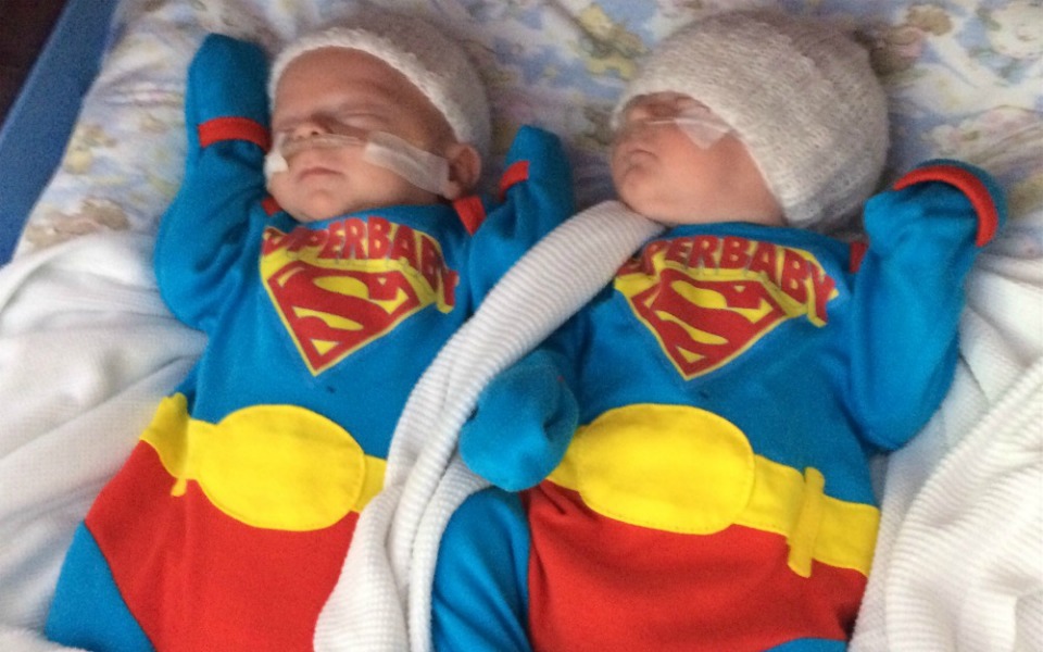 bubble wrap babies lewis and logan superheroes