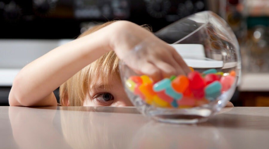 child lolly jar