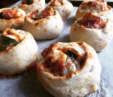 Kid-approved healthy pizza scrolls