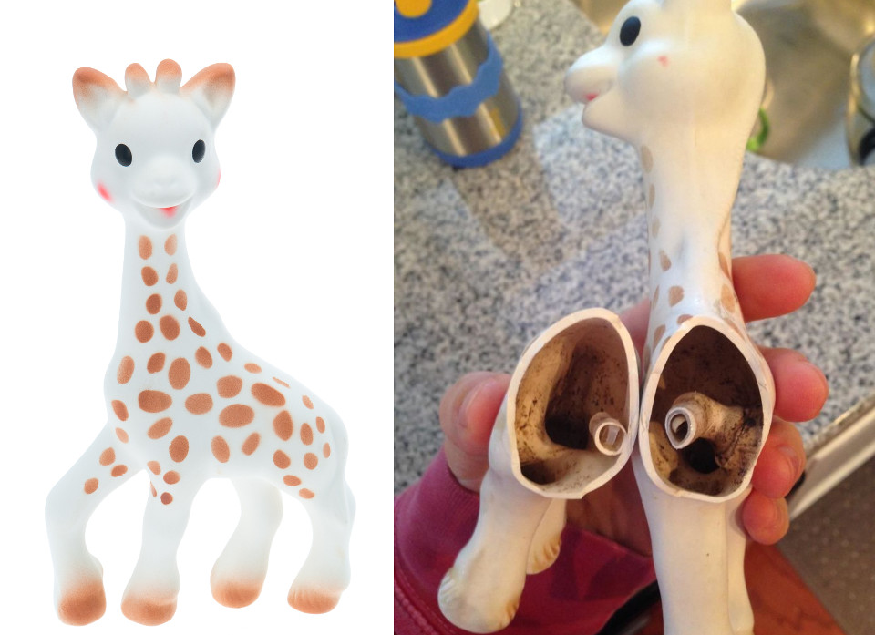 re Supposed To Clean Sophie The Giraffe