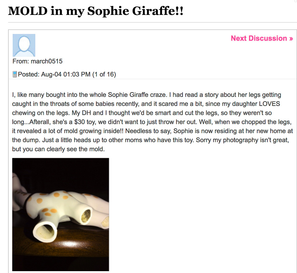 This Is How You're Supposed To Clean Sophie The Giraffe