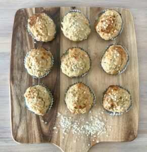 15 Minute Banana Honey Mini Lunchbox Muffins