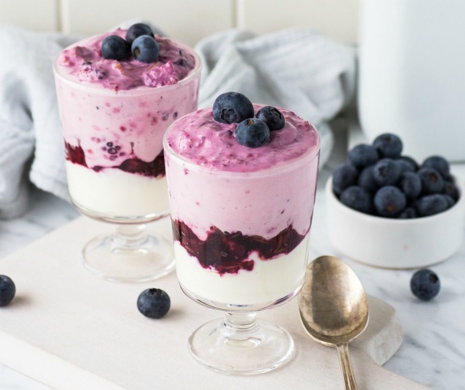 Four Ingredient Layered Healthy Berry Fool Recipe