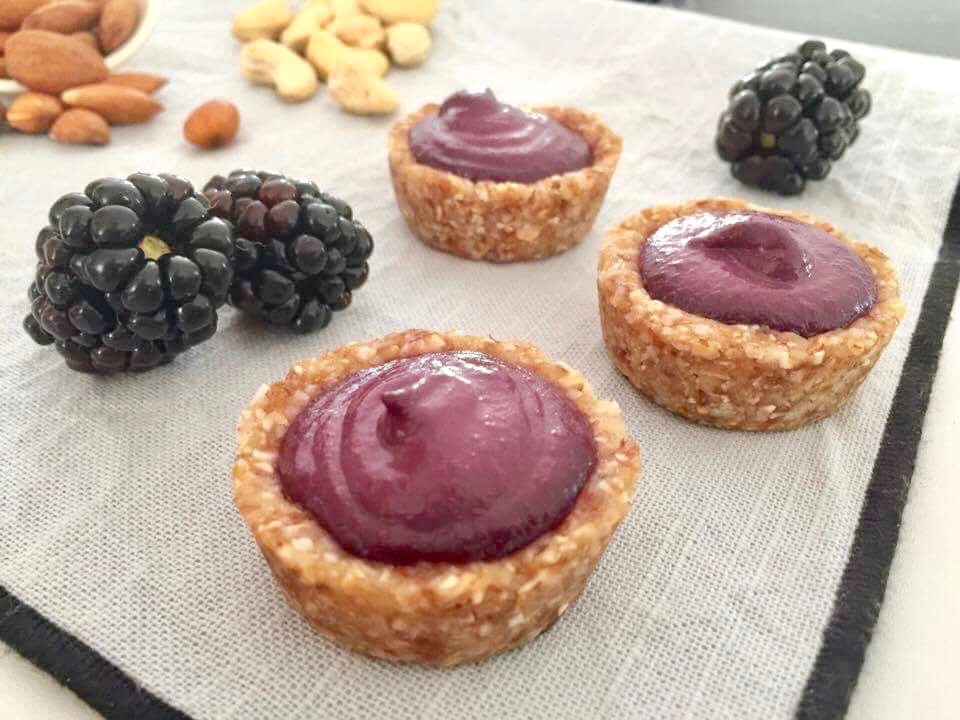 Cashew Maple & Blackberry Tarts