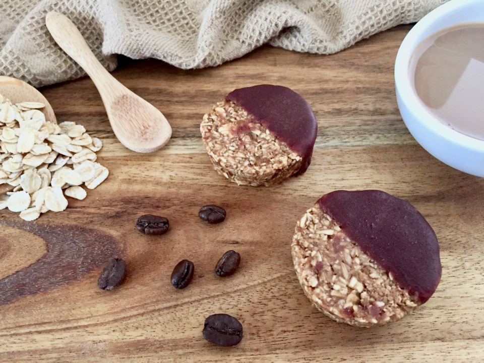 Choc Dipped Mocha Bites