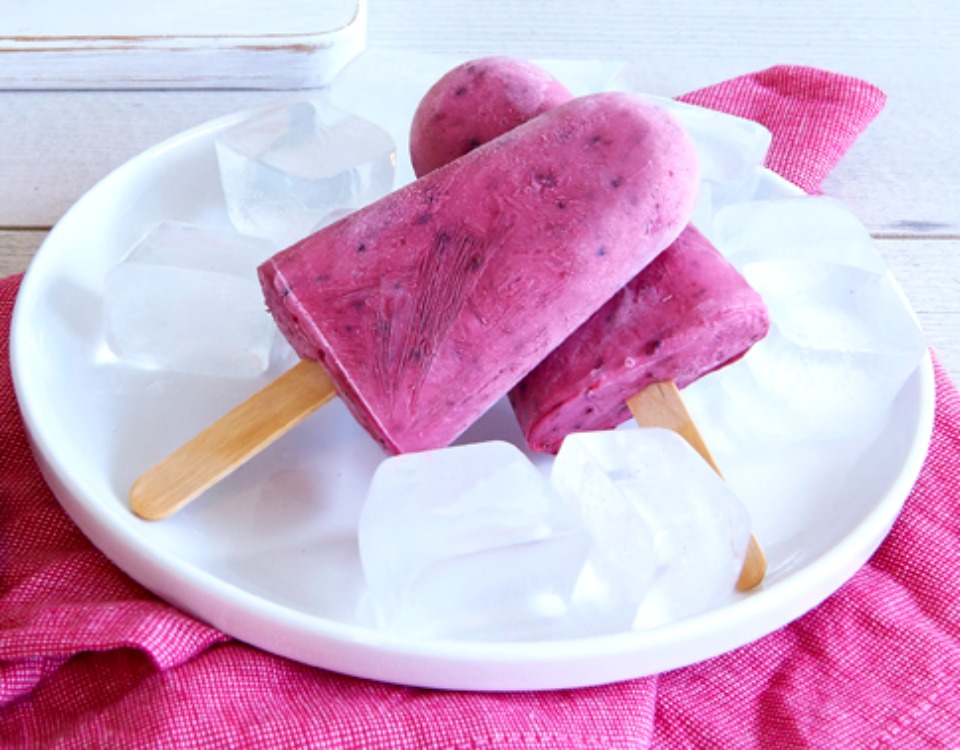 3 Ingredient Greek Yoghurt & Berry Ice Blocks