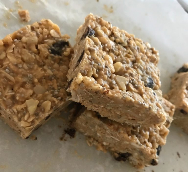 Healthy Rice Bubble And Oat Slice For Afternoon Tea