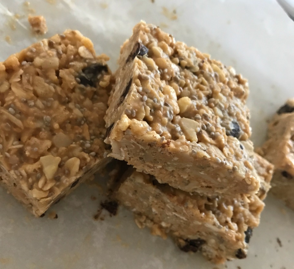 Healthy Rice Bubble And Oat Slice For Afternoon Tea