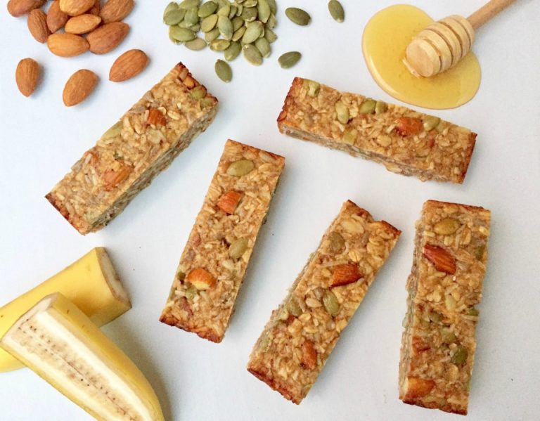 Banana Honey Nut & Seed Bars