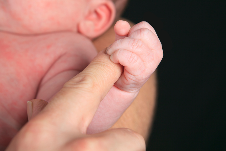 Baby Holding Father Finger