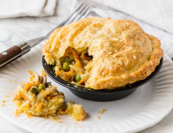 Individual Chicken And Veggie Pies