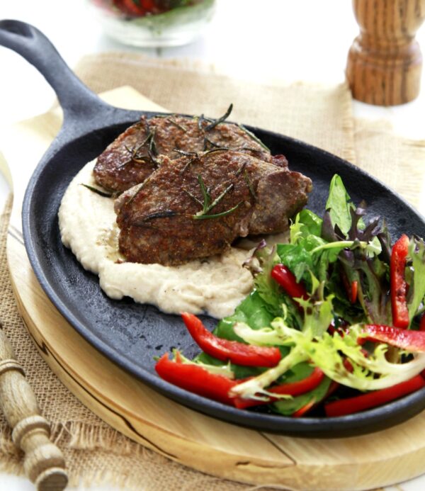 Lamb And Rosemary With White Bean Puree Lamb And Rosemary With White Bean Puree