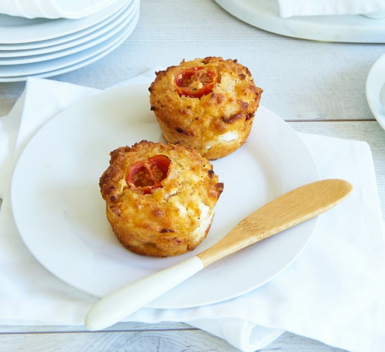 Feta and Tomato Breakfast Muffins