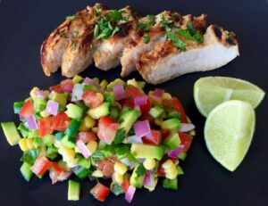 Lime and Coriander Chicken And Salsa