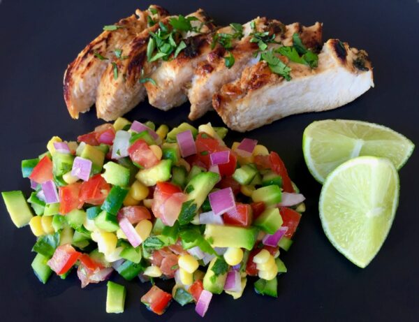 Lime and Coriander Chicken with Salsa