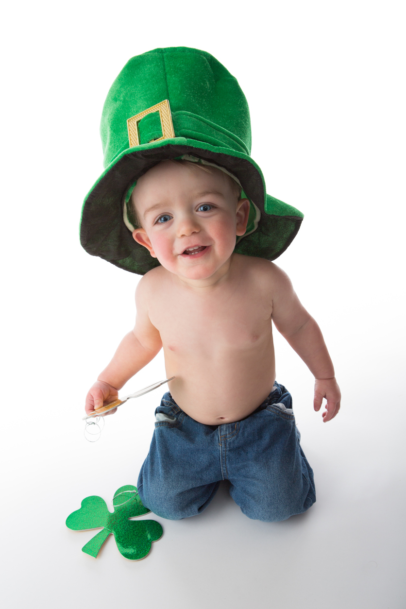 A Young Irish boy Celebrating St. Patrick's Day