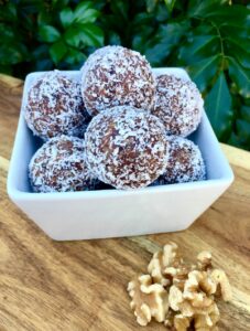 Coconut brownie balls just 147 calories