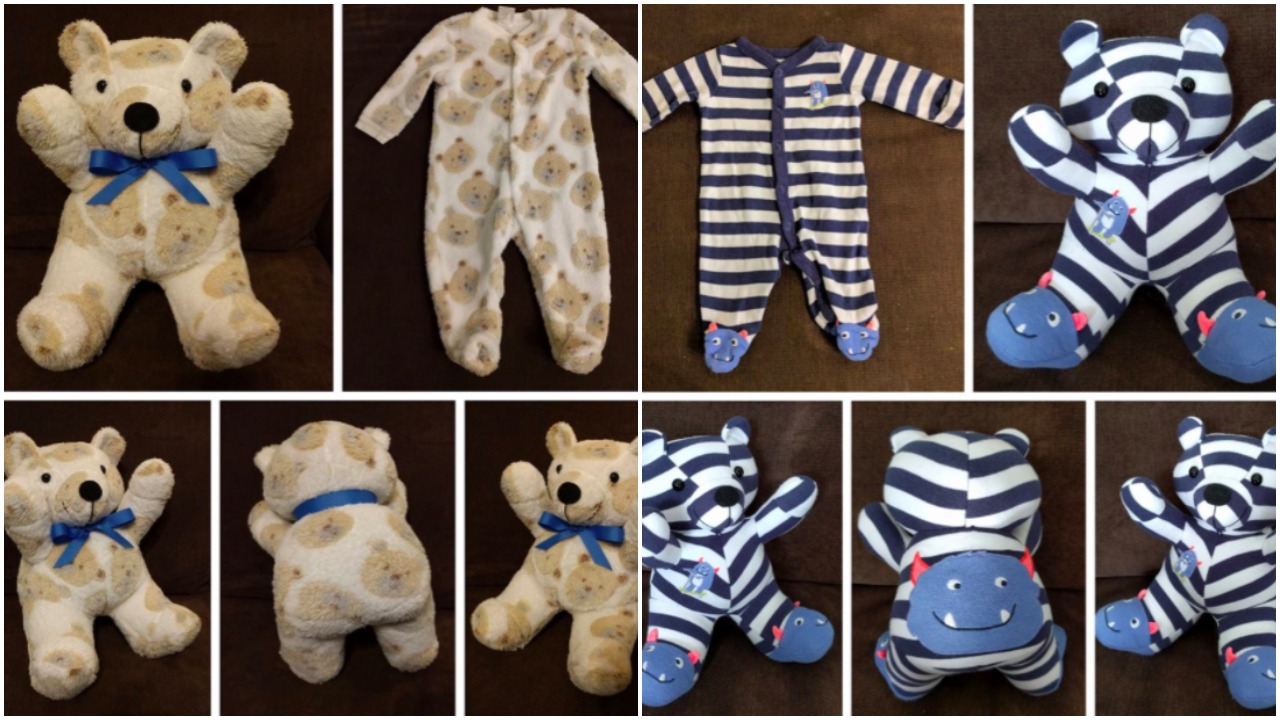 baby onesie stuffed animal