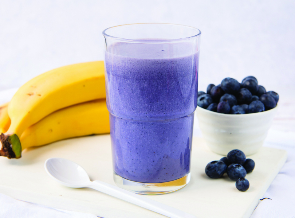 Banana and Blueberry Smoothie