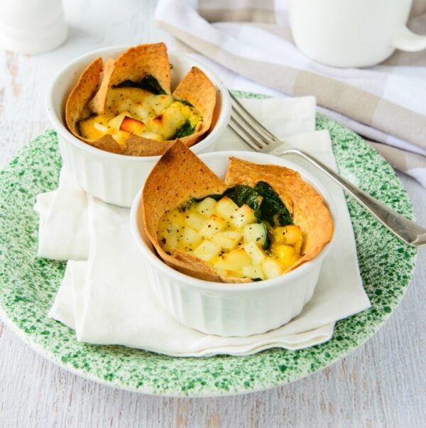 Haloumi And Spinach Frittata Cups Haloumi And Spinach Frittata Cups