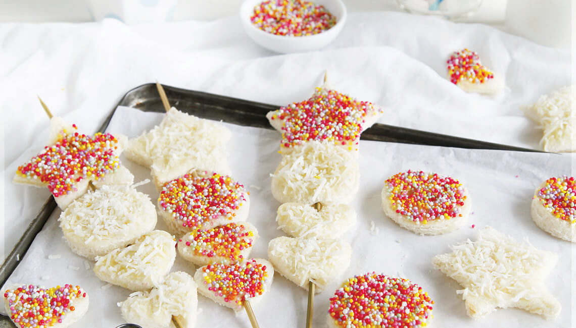 Kids health slider - fairy bread