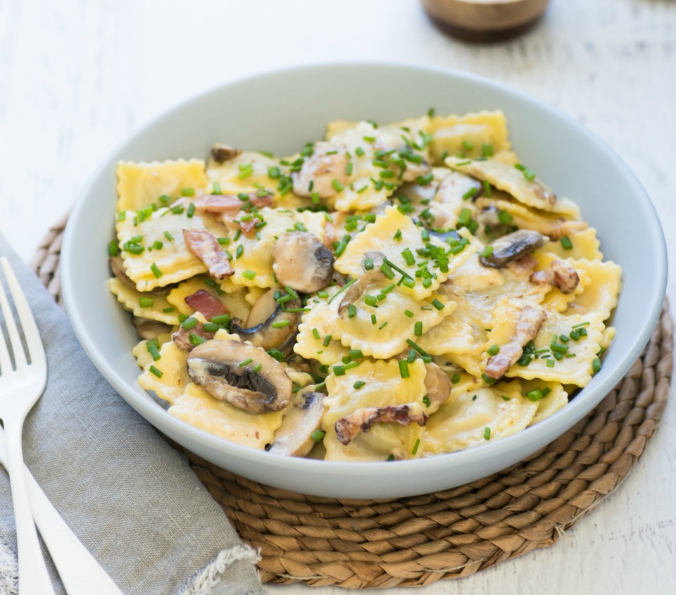Delicious Homemade Ravioli with Savory Sauce Recipe