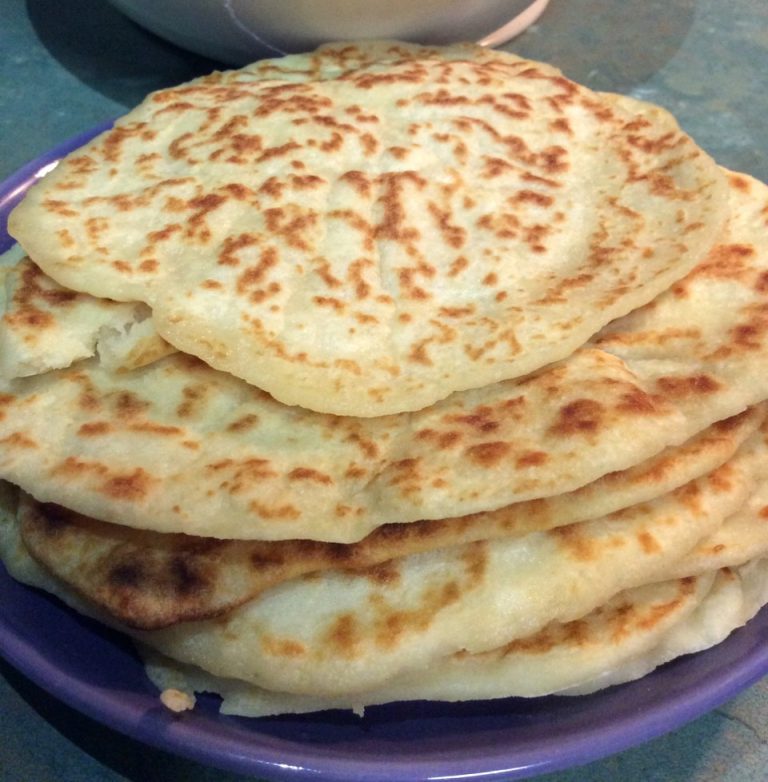 2 ingredient homemade naan bread