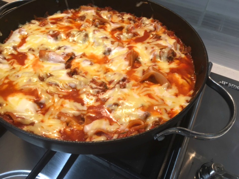 Say what? Family-friendly beef lasagne cooked on the stovetop!