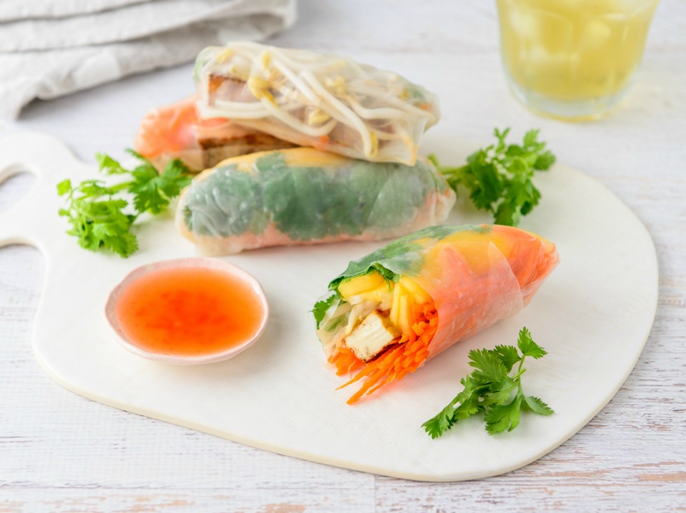 Vegetable Rice Paper Rolls