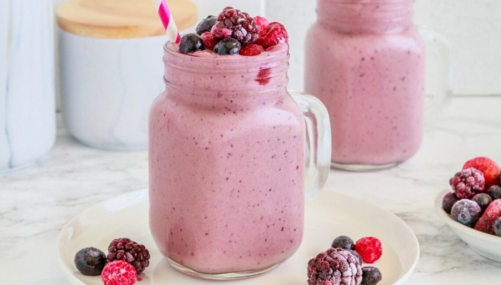 weight loss smoothie slider - berry