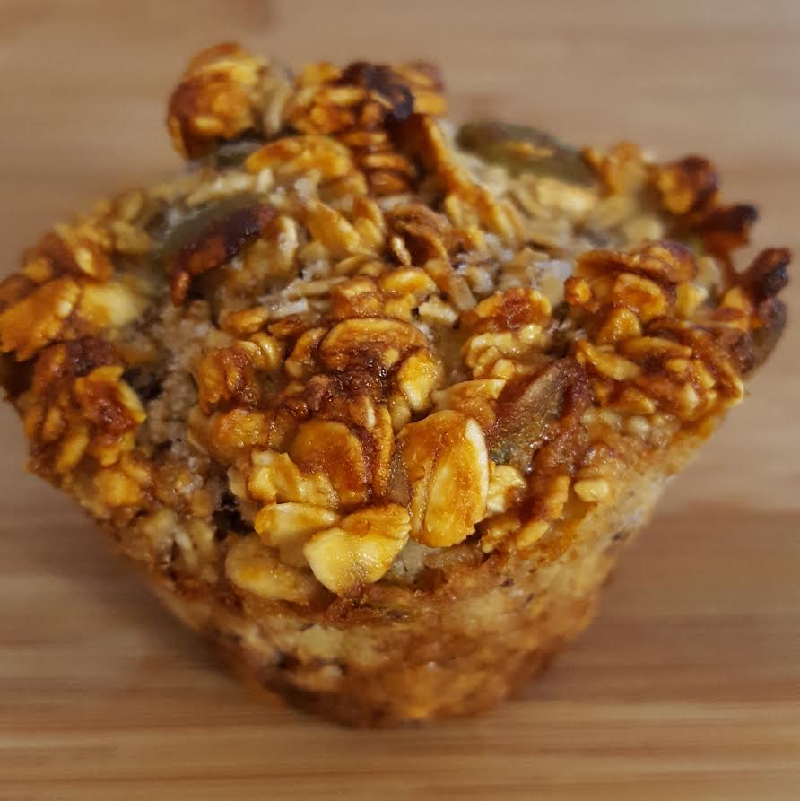 banana oat muffin