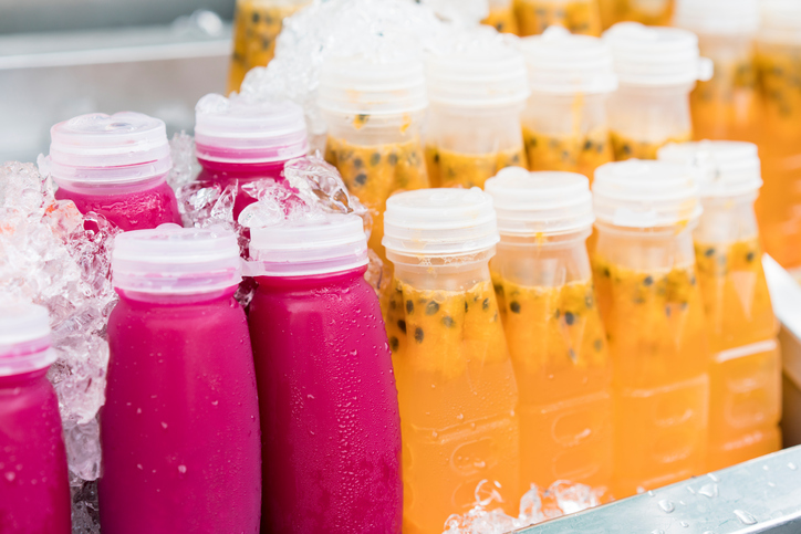 Mixed Ice Cold Juice Bottle