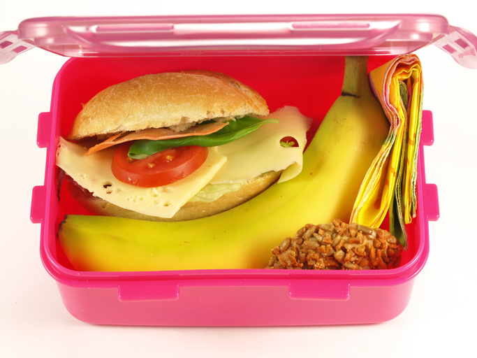 healthy pink lunch box