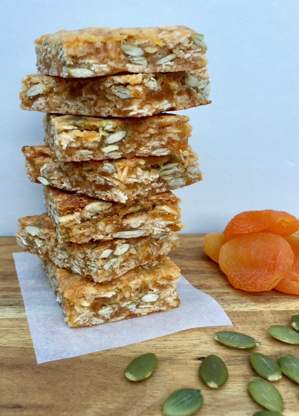 Apricot, Peanut Butter and Oat Slice
