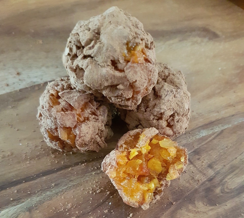 Apricot and Chocolate Bliss Balls