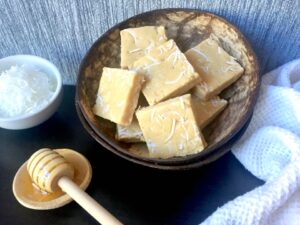 No Bake Peanut Butter and Coconut Slice