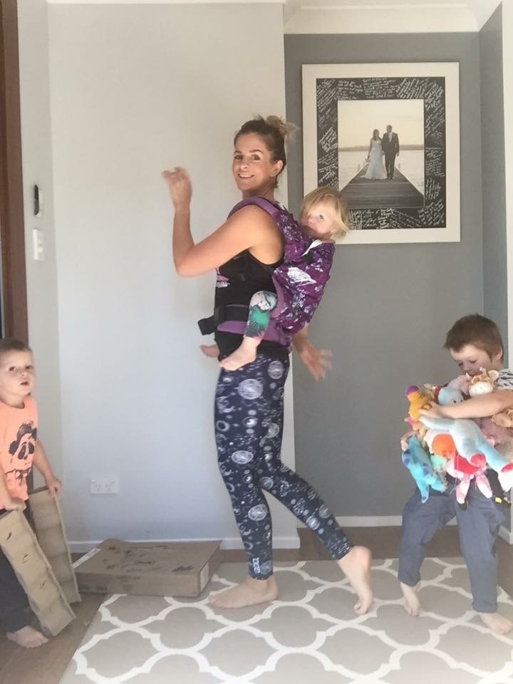 Steph loves DanceFit with the kids