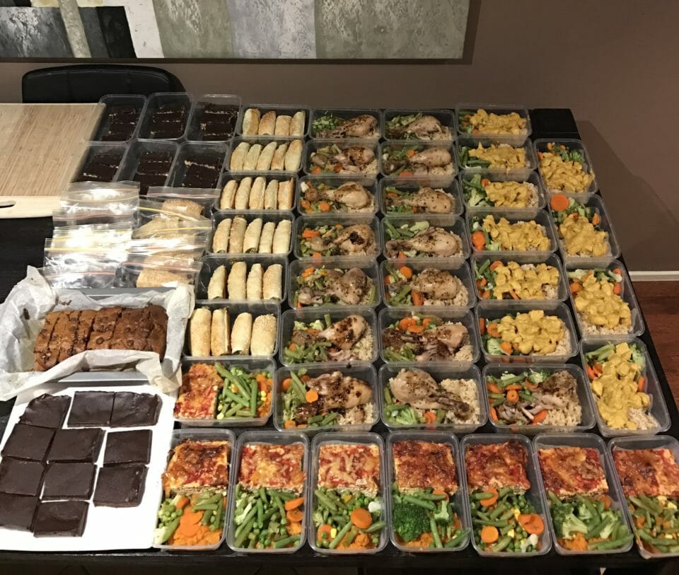 Mum who used to hate cooking makes 135 meals and snacks for $188.85!