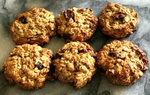 Apple and Cranberry Oat Cookies