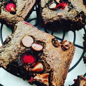 Raspberry chocolate brownies just 115 calories