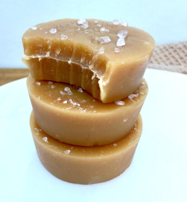 Salted butterscotch fudge