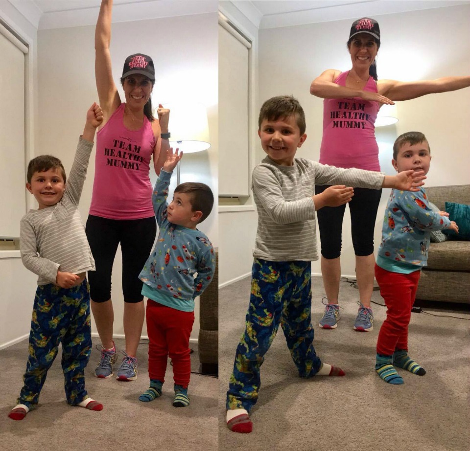 6 exercises you can do with the kids by your side