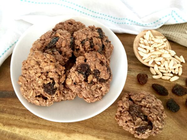 Chocolate raisin cookies