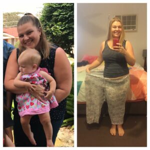 This mama has lost 24kgs and can fit into ONE LEG of her old pyjama pants!