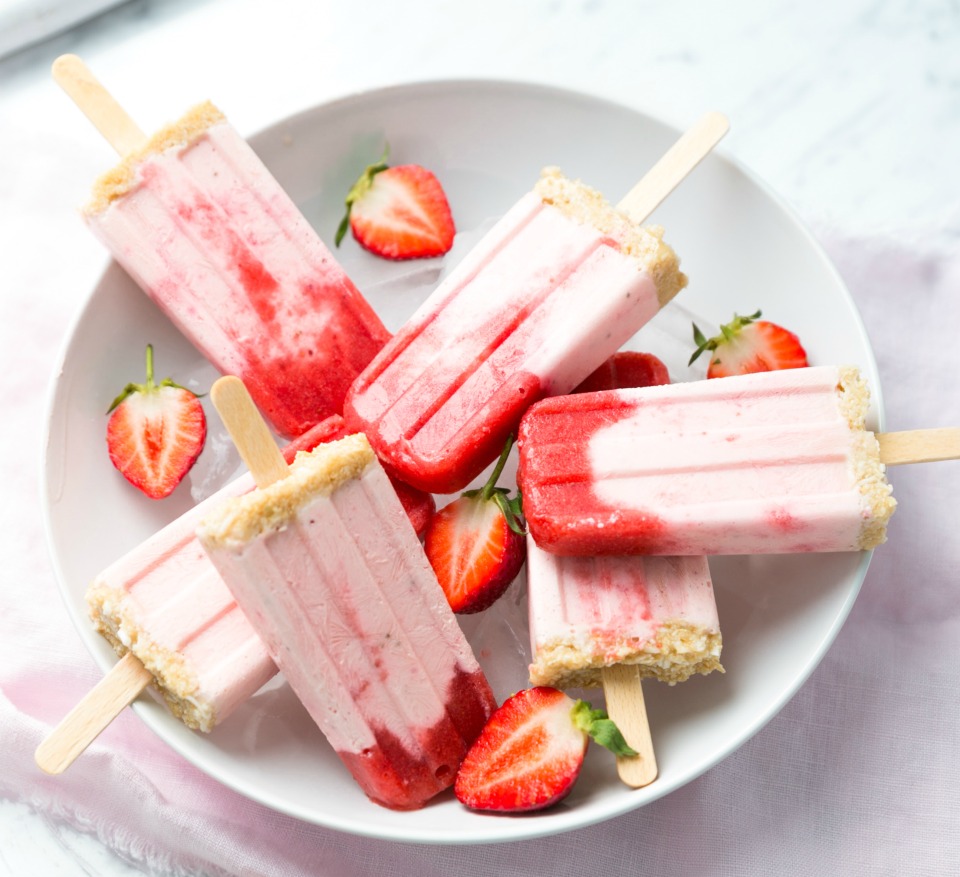 Strawberry Cheesecake Iceblocks