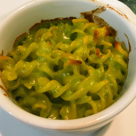 green mac and cheese